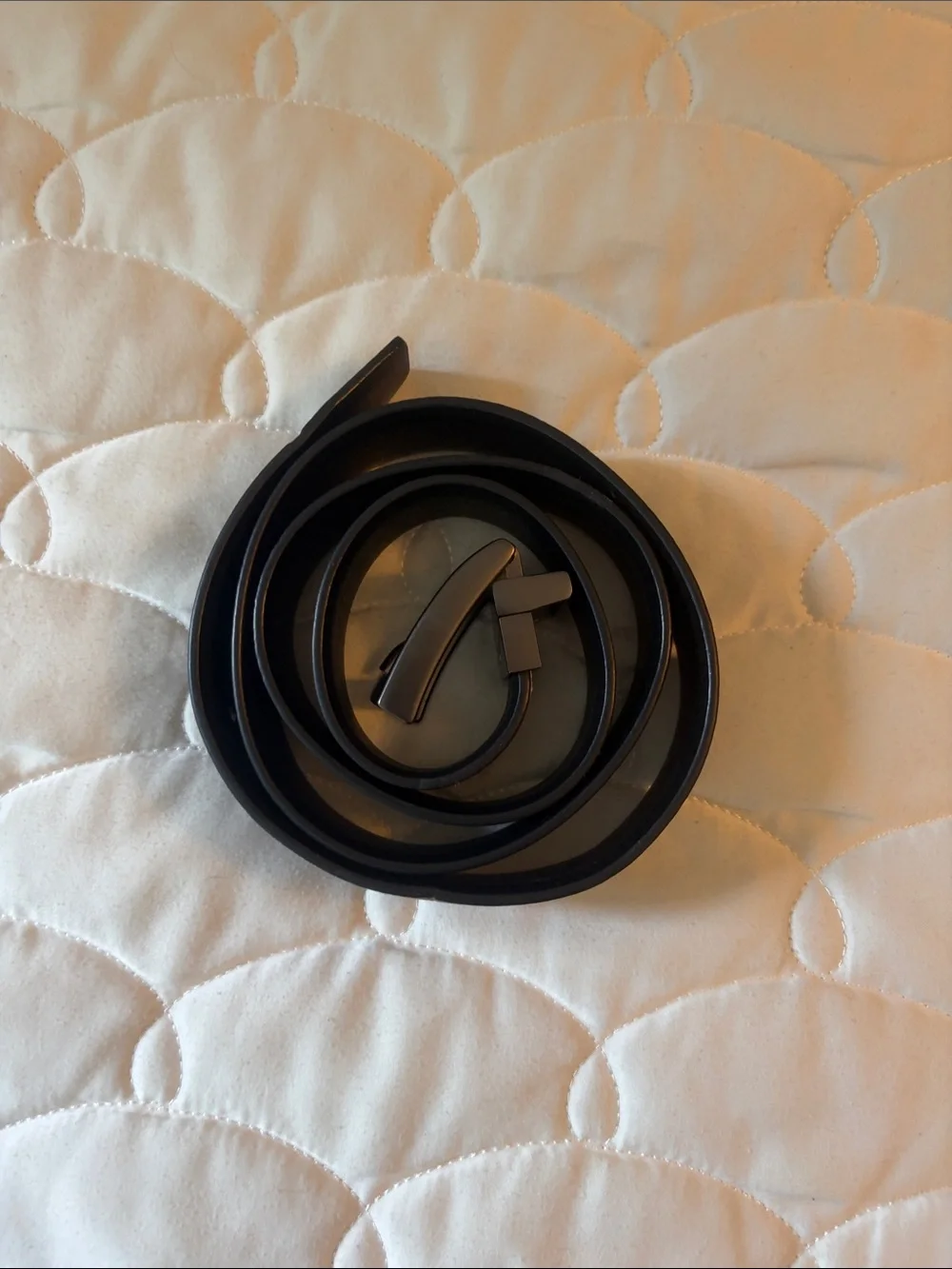 Nike Men's Black Reversible Leather Belt with Matte Buckle